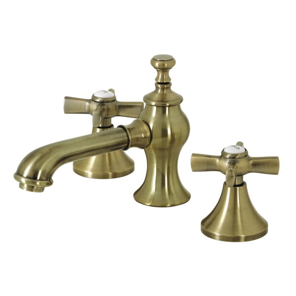 KC7063ZX 8" Widespread Bathroom Faucet, Antique Brass